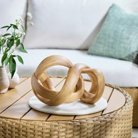 Habitat Wooden Effect Knot Ornament