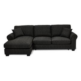 Argos Home Lisbon Right Hand Corner Chaise Sofa Bed-Charcoal