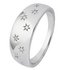 Revere Sterling Silver 0.05ct tw Diamond Star Ring
