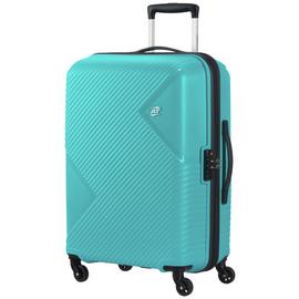 American Tourister Zakk Blue 4 Wheel Hard Case - Medium