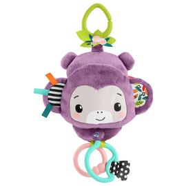 Fisher-Price Sing & Go Purple Monkey Plush Sensory Toy