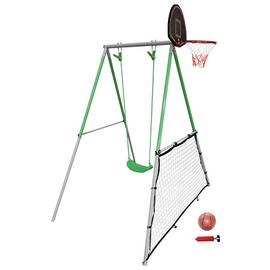 Sportspower Swing with Rebound Net and Basketball Hoop