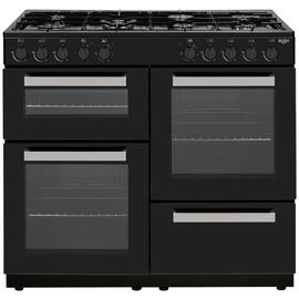 Bush BRC100RDHEB 100cm Duel Fuel Range Cooker - Black
