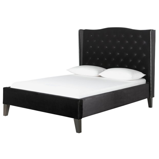 Buy Collection Luxford Kingsize Bed Frame Black Velvet at Argos.co.uk