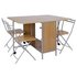 Argos Home Ext Rectangular Dining Table & 4 Folding Chairs