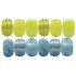 Miss Glitter Kids Assorted Blue and Yellow BeadsSet of 12