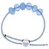 Miss Glitter S.Silver Kids Blue Made Up Bracelet/Heart Clasp