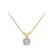 Revere 9ct Gold 0.50ct Diamond Pendant 18 Inch Necklace