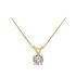 Revere 9ct Gold 0.50ct Diamond Pendant 18 Inch Necklace