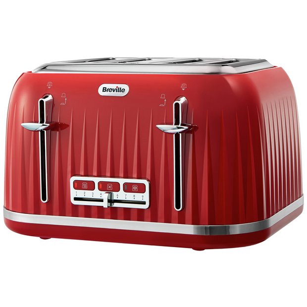 Buy Breville Impressions 4 Slice Toaster Red at Argos.co.uk Your Online Shop for Toasters