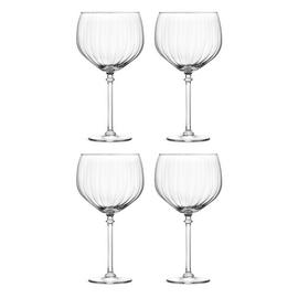 Habitat Optic Ribbed Set of 4 Gin Glasses