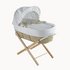 Waffle Palm Moses Basket with Folding StandNatural