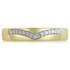 Revere 9ct Gold 0.06ct tw Diamond Wishbone Ring