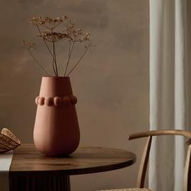 Habitat Large Beaded Terracotta Vase