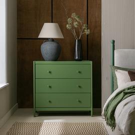 Habitat Bronte 3 Drawer Chest - Green