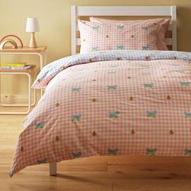 Argos Home Bee Gingham Kids Bedding Set