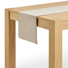 Habitat Cotton Velvet Mix Reversible Table Runner - Grey