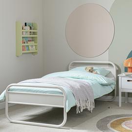 Habitat Kids Rory Curved Single Metal Bed Frame - Light Grey