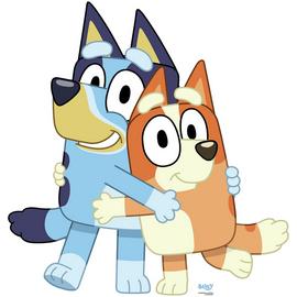 Star Cutouts Bluey and Bingo Cardboard Cutout