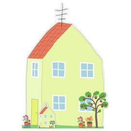 Star Cutouts Peppa Pig House and Apple Tree Cardboard Cutout