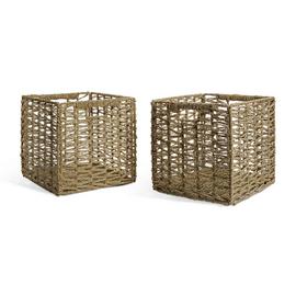 Habitat Set of 2 Seagrass Square Plus Boxes - Natural