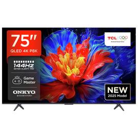 TCL 75 Inch 75P8K-UK Smart 4K Ultra HD HDR QLED TV