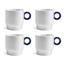 Designed by Sebastian Conran Set of 4 Coffee Cups - Blue