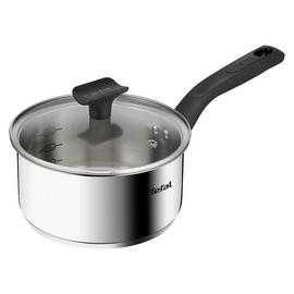 Tefal Titanium Max 18cm Stainless Steel Sauce Pan - Grey