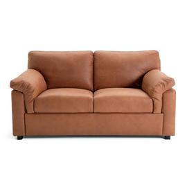 Habitat Florence Leather 2 Seater Sofa - Tan