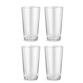 Habitat Gold Rim Tumbler - Pack of 4