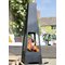 La Hacienda Tall Steel Chiminea