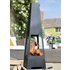 La Hacienda Tall Steel Chiminea