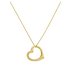 Revere 9ct Gold Floating Heart Pendant 18 Inch Necklace