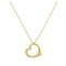 Revere 9ct Gold Floating Heart Pendant 18 Inch Necklace