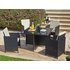 Argos Home Cube 4 Seater Rattan Effect Patio Set - Black