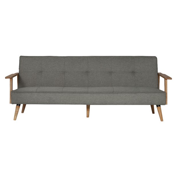 Buy Hygena Margot 2 Seater Fabric Sofa Bed Charcoal at Argos.co.uk