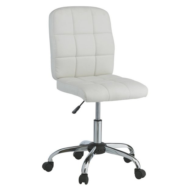 Buy HOME Jarvis Gas Lift Height Adjustable Office Chair - White