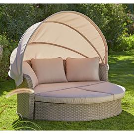Argos Home Argenta Rattan Effect Day Sofa - Natural