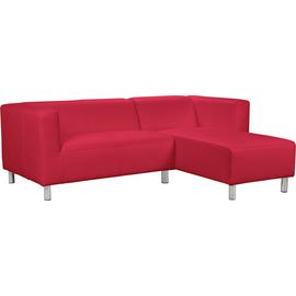 Argos Home Moda Compact Right Corner Faux Leather Sofa - Red
