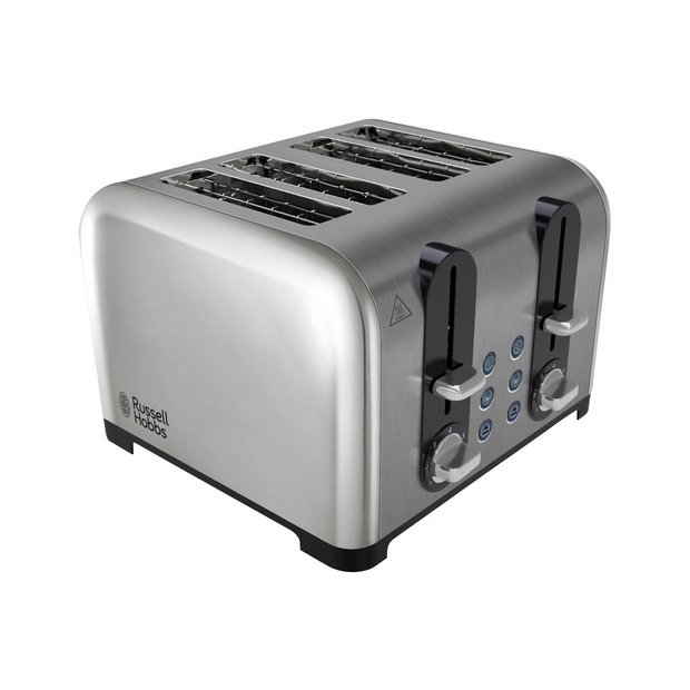 Buy Russell Hobbs 22404 Wide Slot 4 slice Toaster St/Steel at Argos