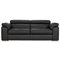 Argos Home Valencia 3 Seater Leather Sofa - Black