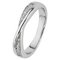 Revere Sterling Silver Crossover Half Eternity Ring - Q