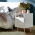 Argos Home Skandi 1 Drawer Bedside Table - White Two Tone