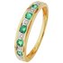 Revere 9ct Gold Emerald & Diamond Eternity Ring