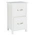Argos Home Tongue & Groove 2 Drawer UnitWhite