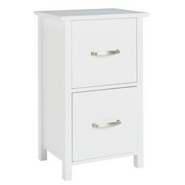 Argos Home Tongue & Groove 2 Drawer Unit - White