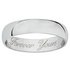 Revere 9ct White Gold Heavyweight Message Wedding Ring4mm