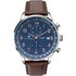 Accurist Mens Brown Leather Strap Watch