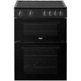 Bush B60TCBX 60cm Twin Electric Cooker - Black