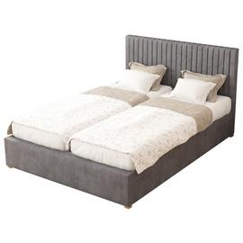 Aspire Grant Velvet Adjustable Bed Frame with Mattress